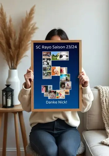 Zahlen-Fotocollage Poster als Download