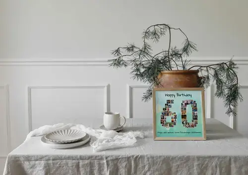 Zahlen-Fotocollage Poster als Download