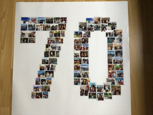 Kundenfoto von Brigitte für Bewertung Druck Fotocollage Poster 70x70cm