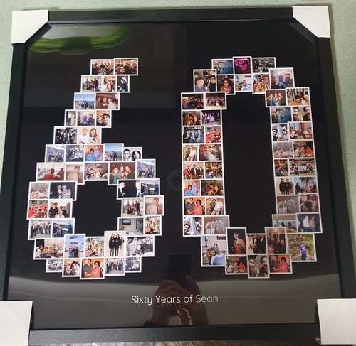Kundenfoto von Katie für Bewertung Druck Fotocollage Poster gerahmt (holz, schwarz) 50x50cm