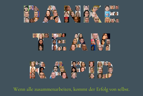 Personalisierte Fotocollage „Danke“ als Buchstaben (60x80cm)