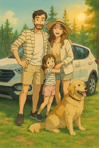 Foto umgewandelt im Ghibli-Stil